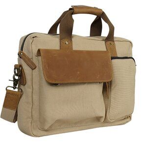 Casual Style Canvas Laptop Messenger Bag CM01KK